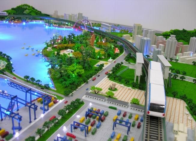 获嘉县港口沙盘